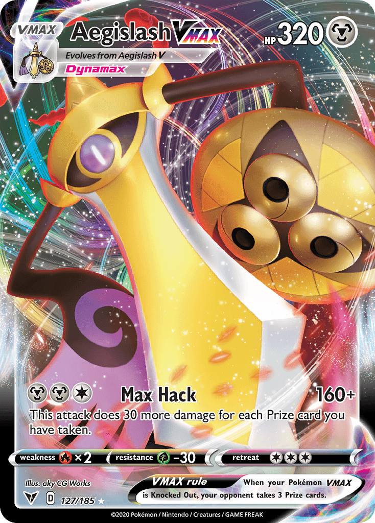 Aegislash VMAX Pokémon card
