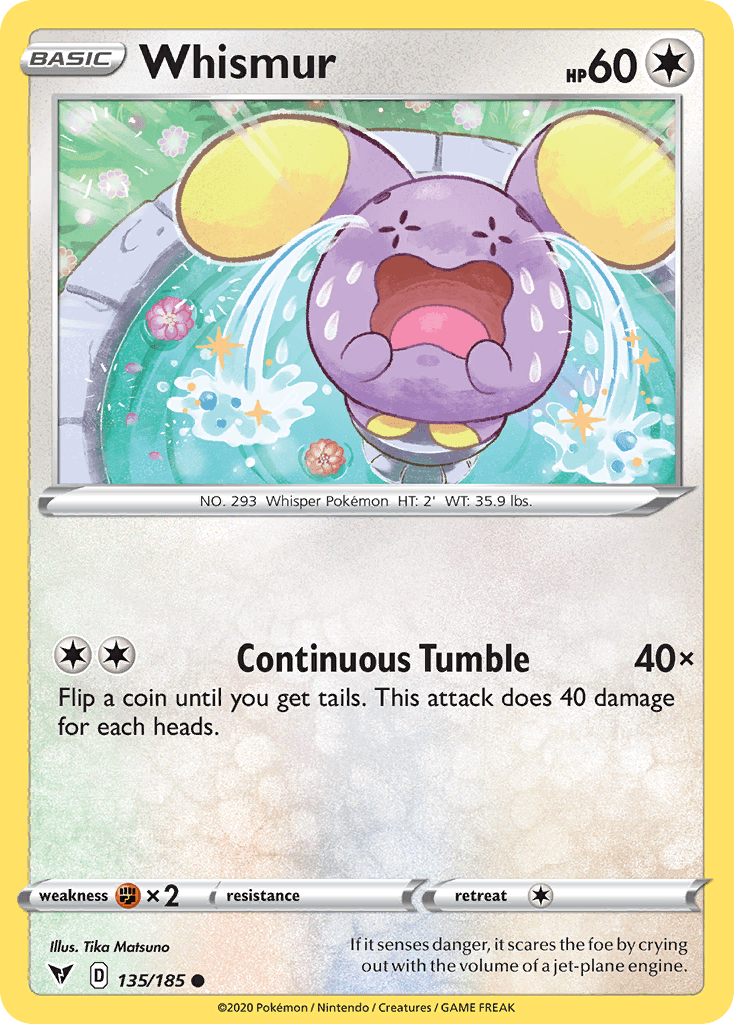 Whismur Pokémon card