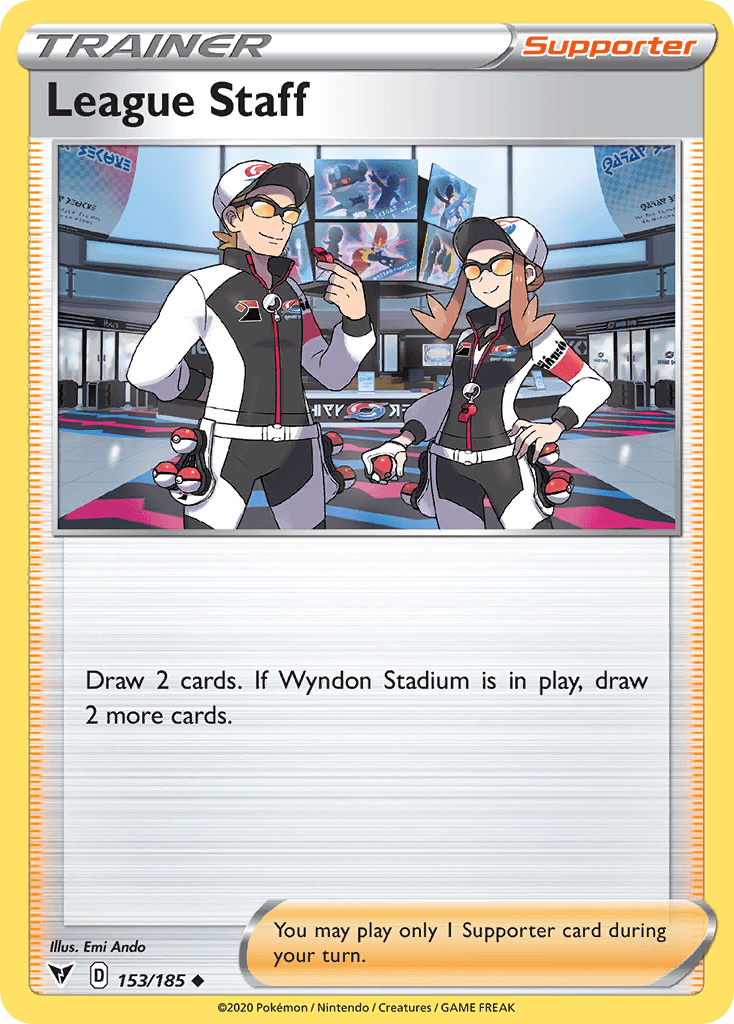 League Staff Pokémon card