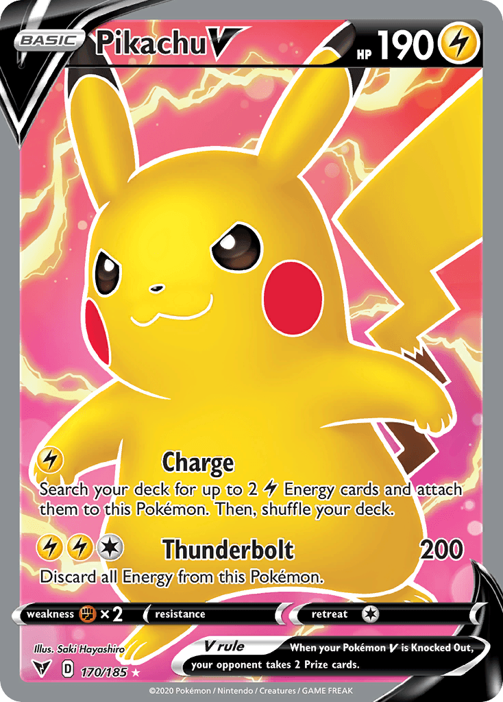 Pikachu V from Vivid Voltage