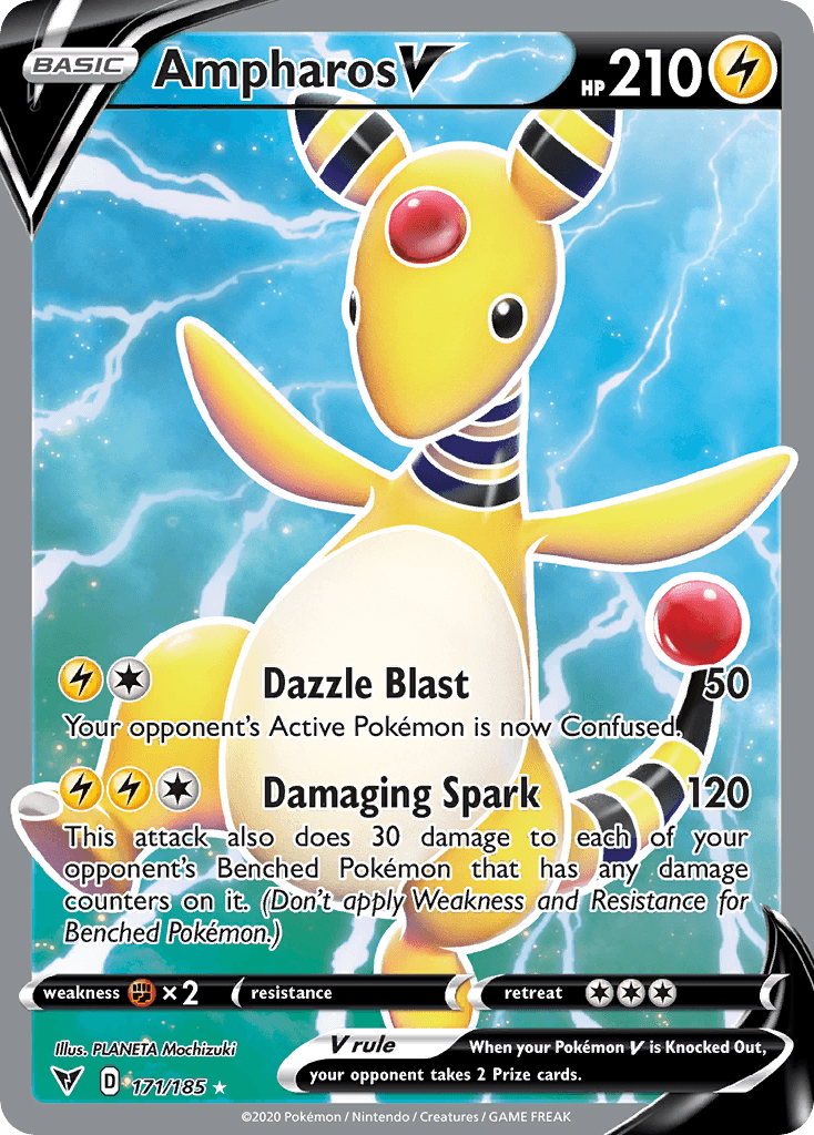 Ampharos V Pokémon card