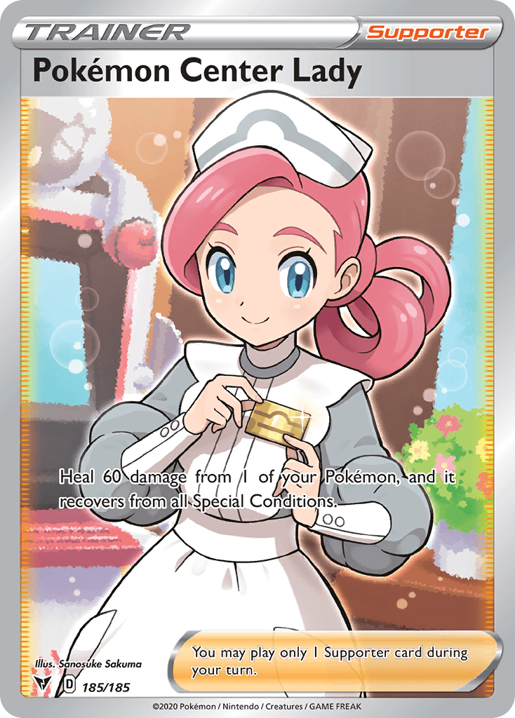 Pokémon Center Lady Pokémon card