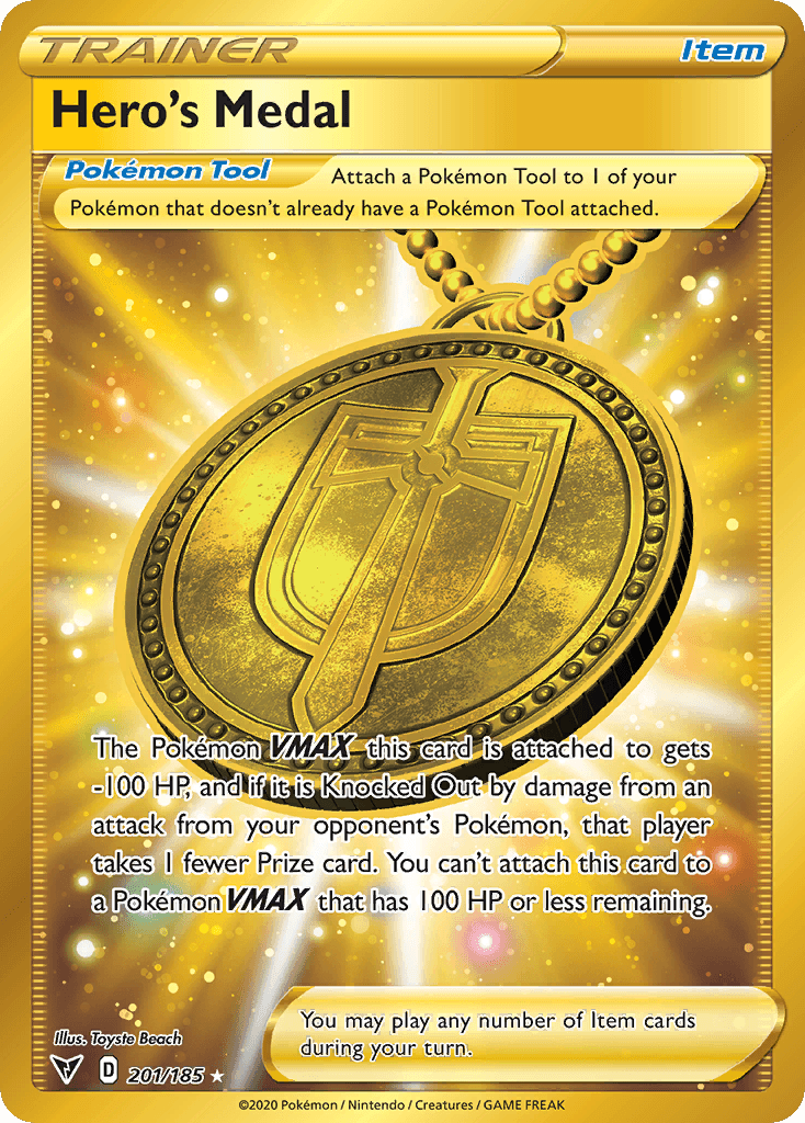 Hero's Medal Pokémon card