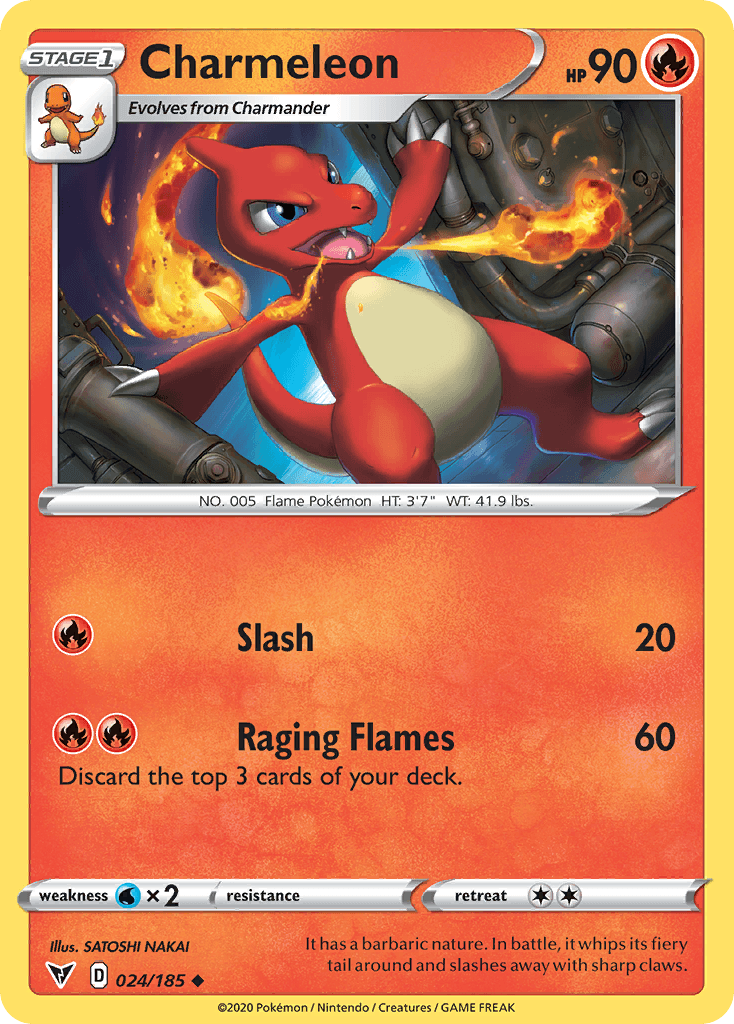 Charmeleon Pokémon card