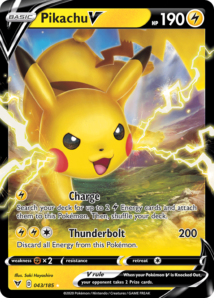 Pikachu V — Rare Holo V