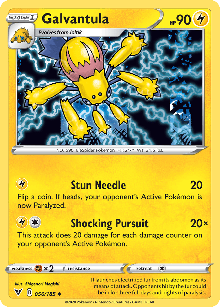 Galvantula Pokémon card