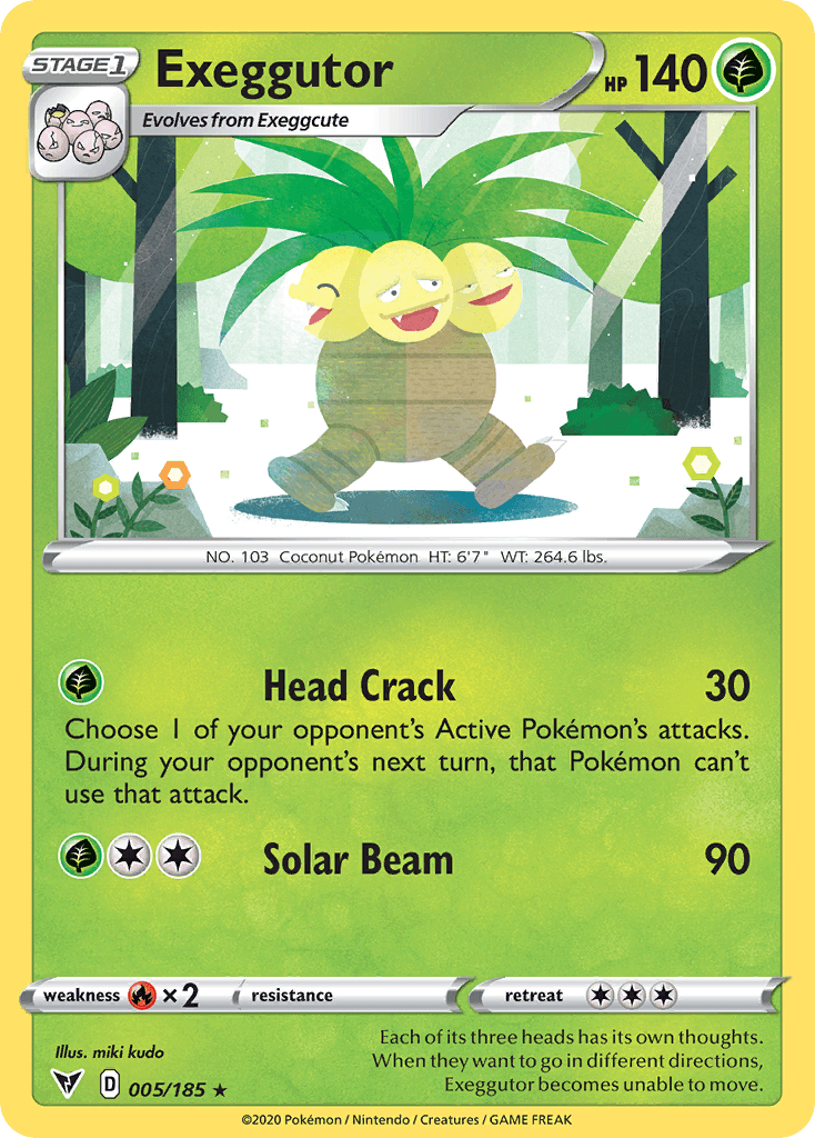 Exeggutor Pokémon card