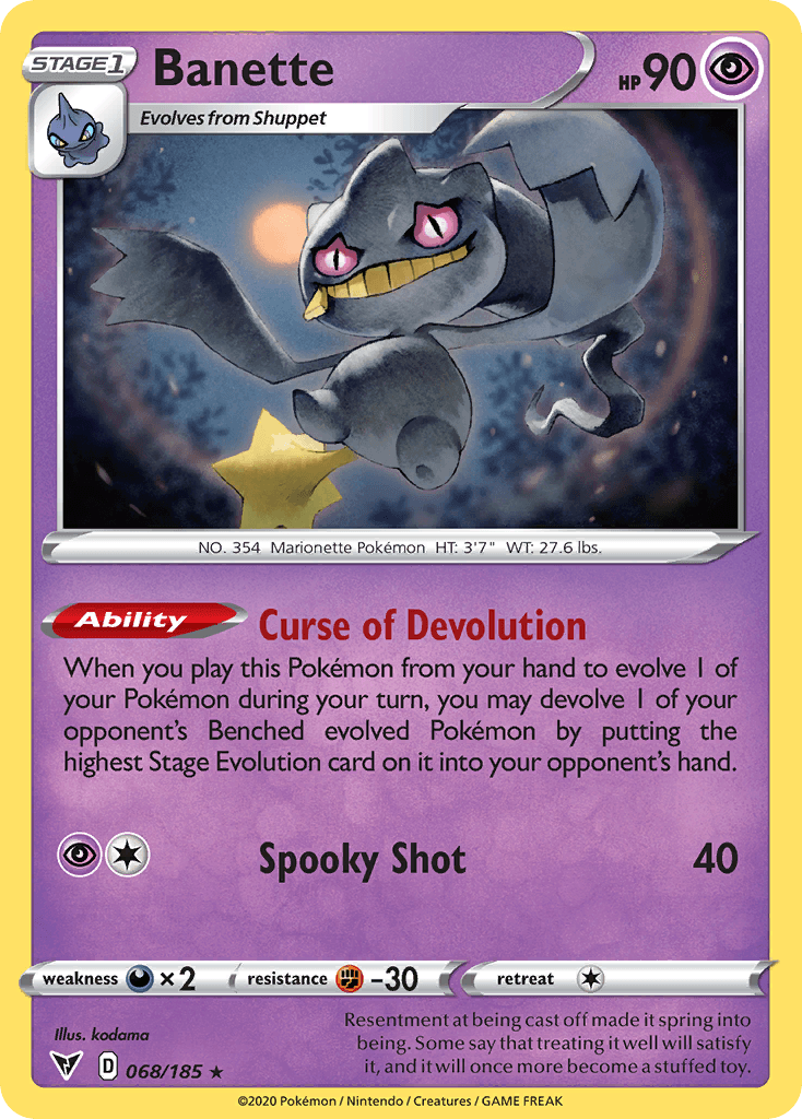 Banette Pokémon card
