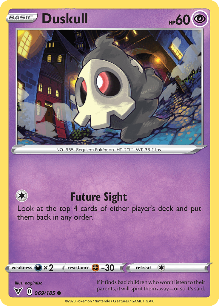 Duskull Pokémon card