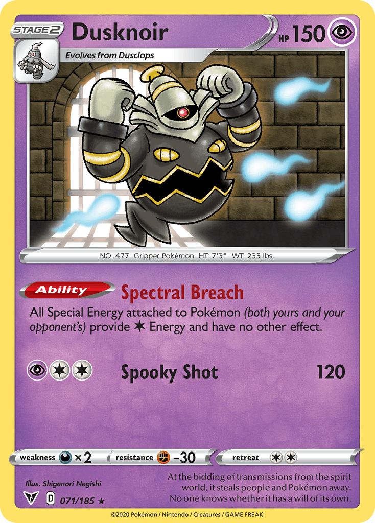 Dusknoir Pokémon card