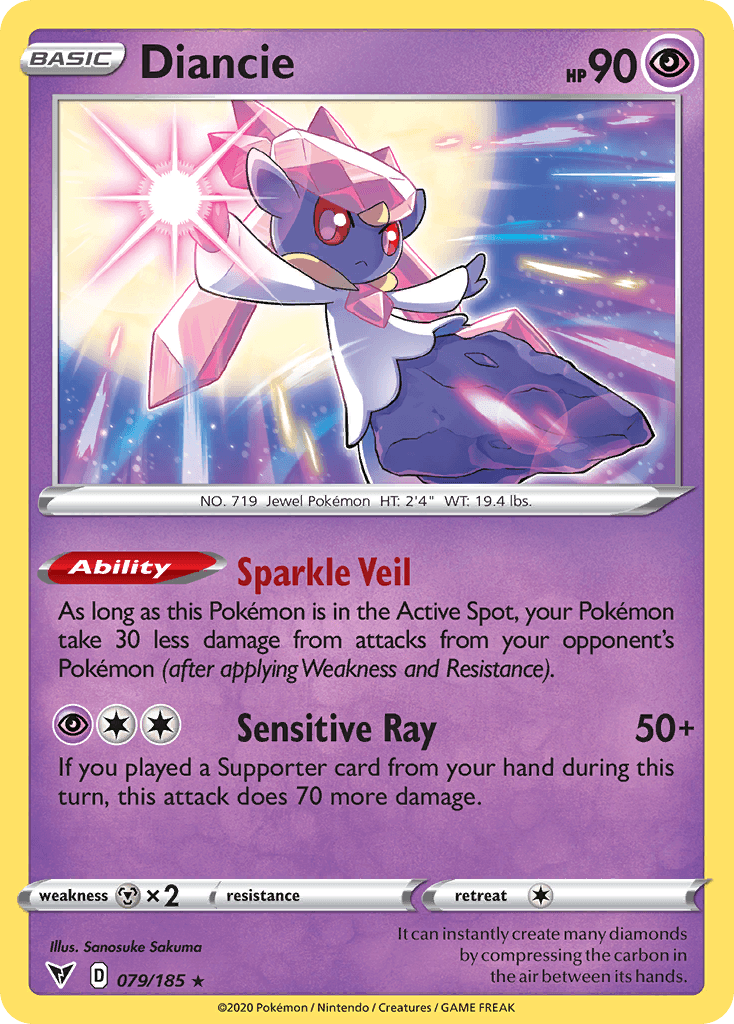 Diancie Pokémon card