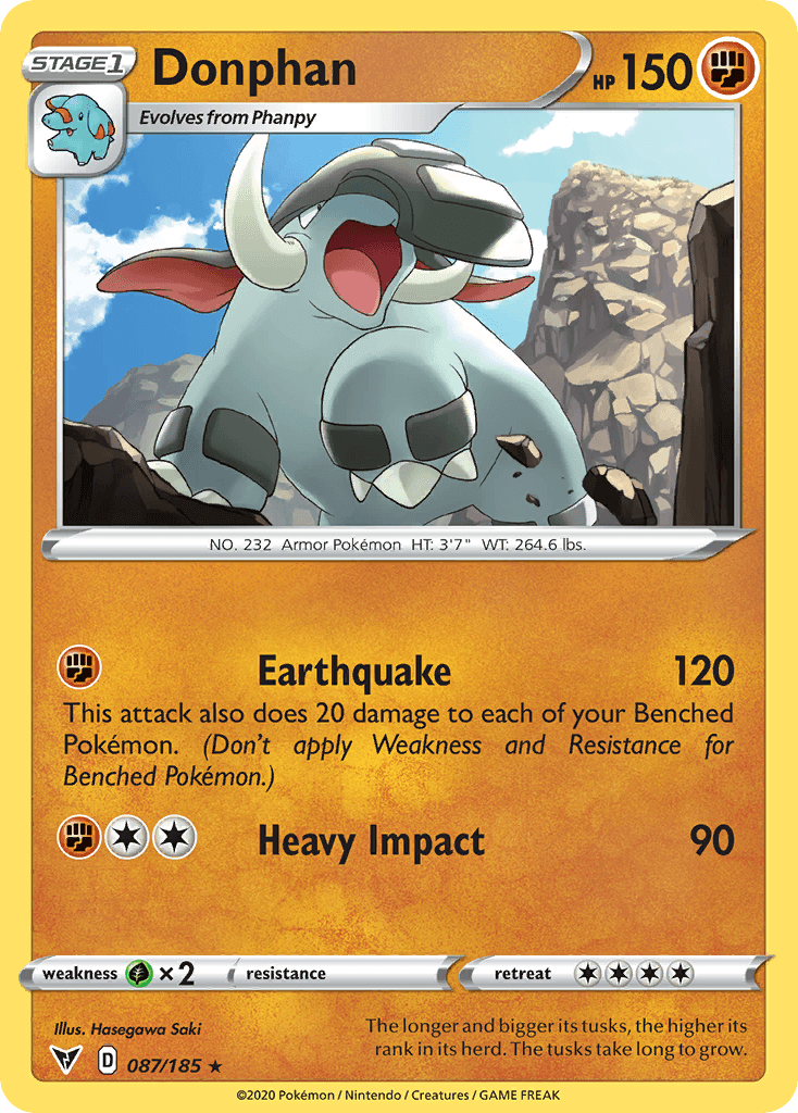 Donphan Pokémon card
