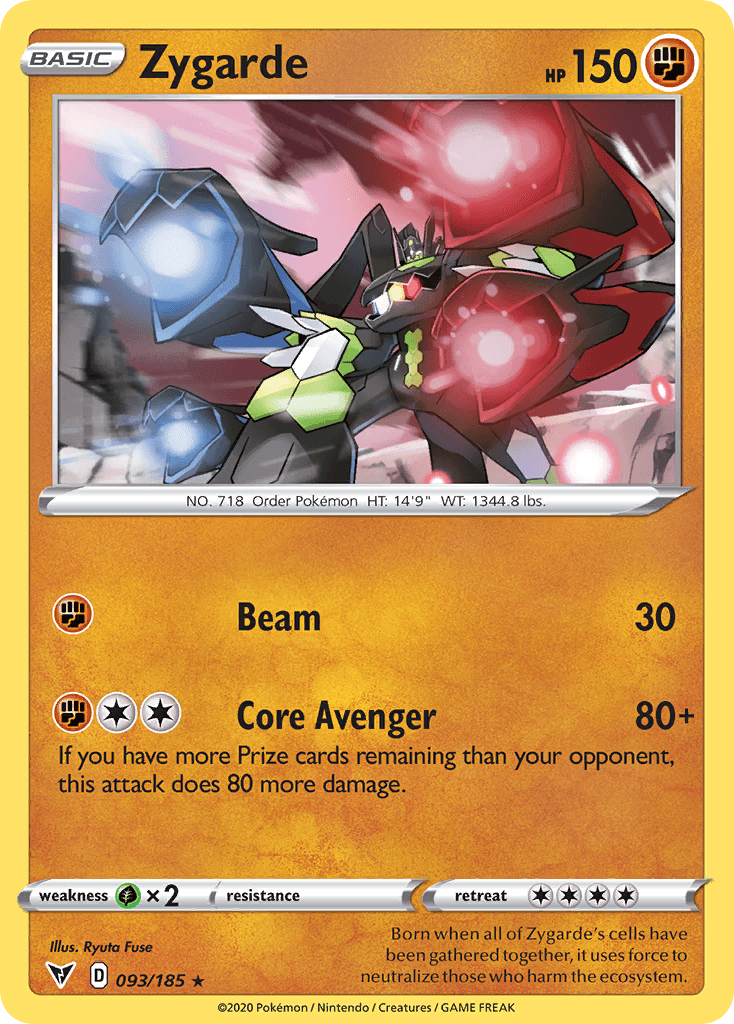 Zygarde Pokémon card
