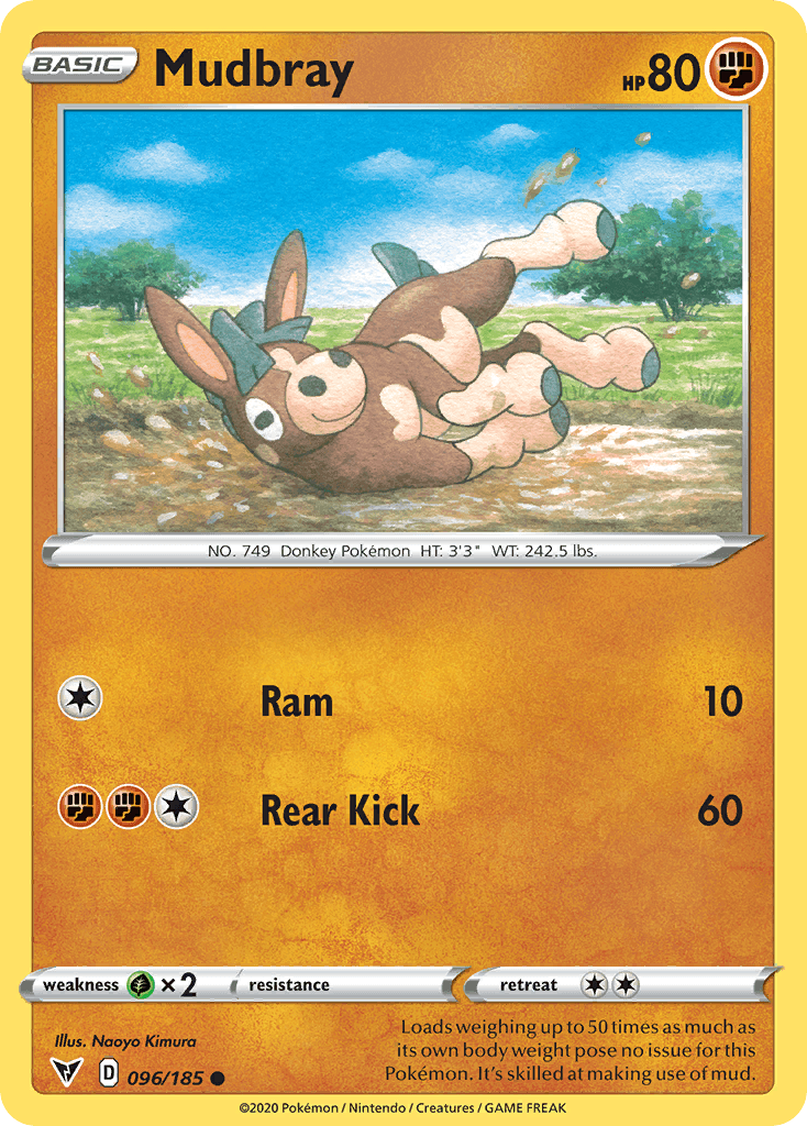 Mudbray Pokémon card
