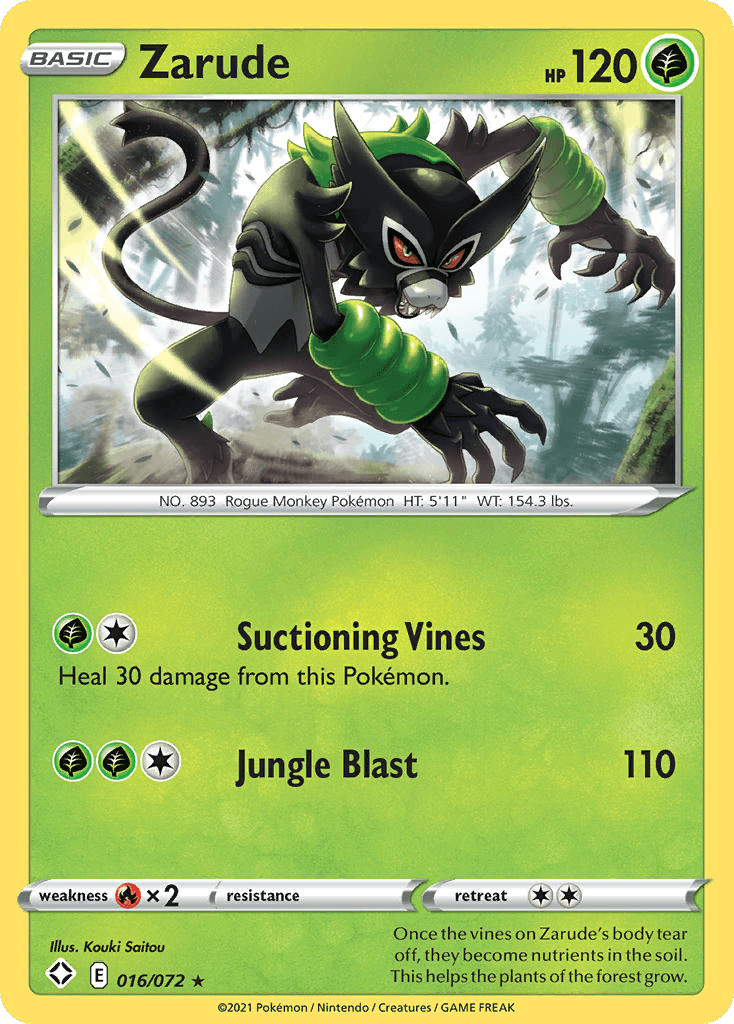 Zarude Pokémon card