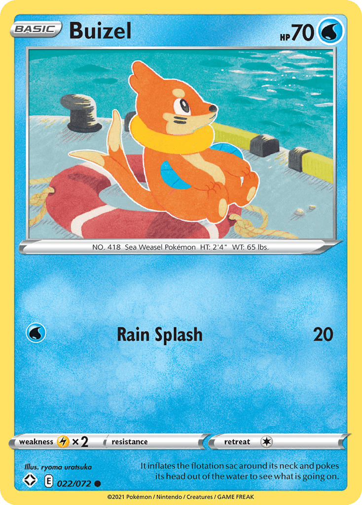 Buizel Pokémon card