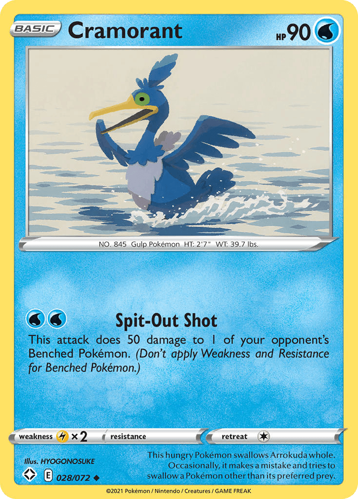 Cramorant Pokémon card