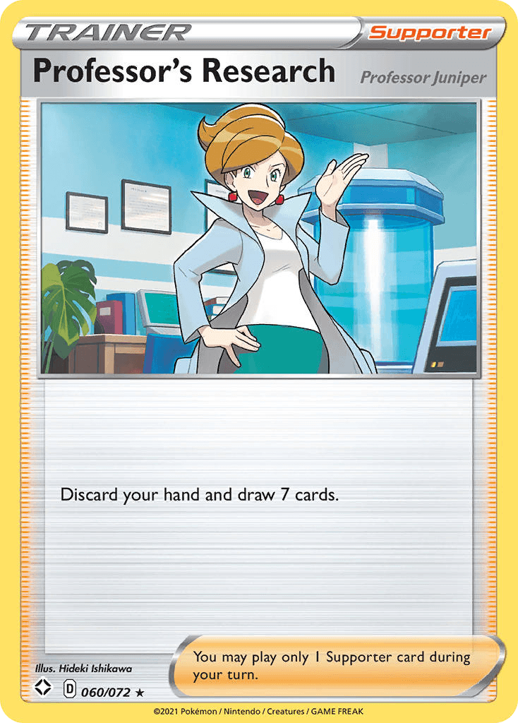 Professor's Research Pokémon card