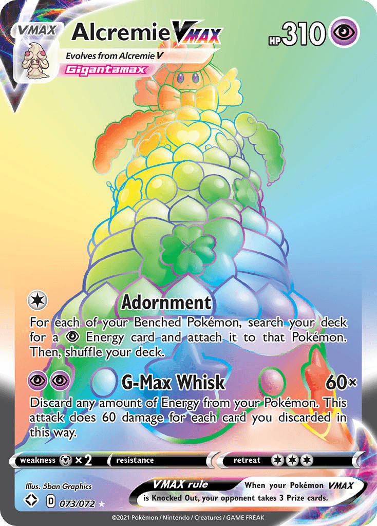 Alcremie VMAX Pokémon card
