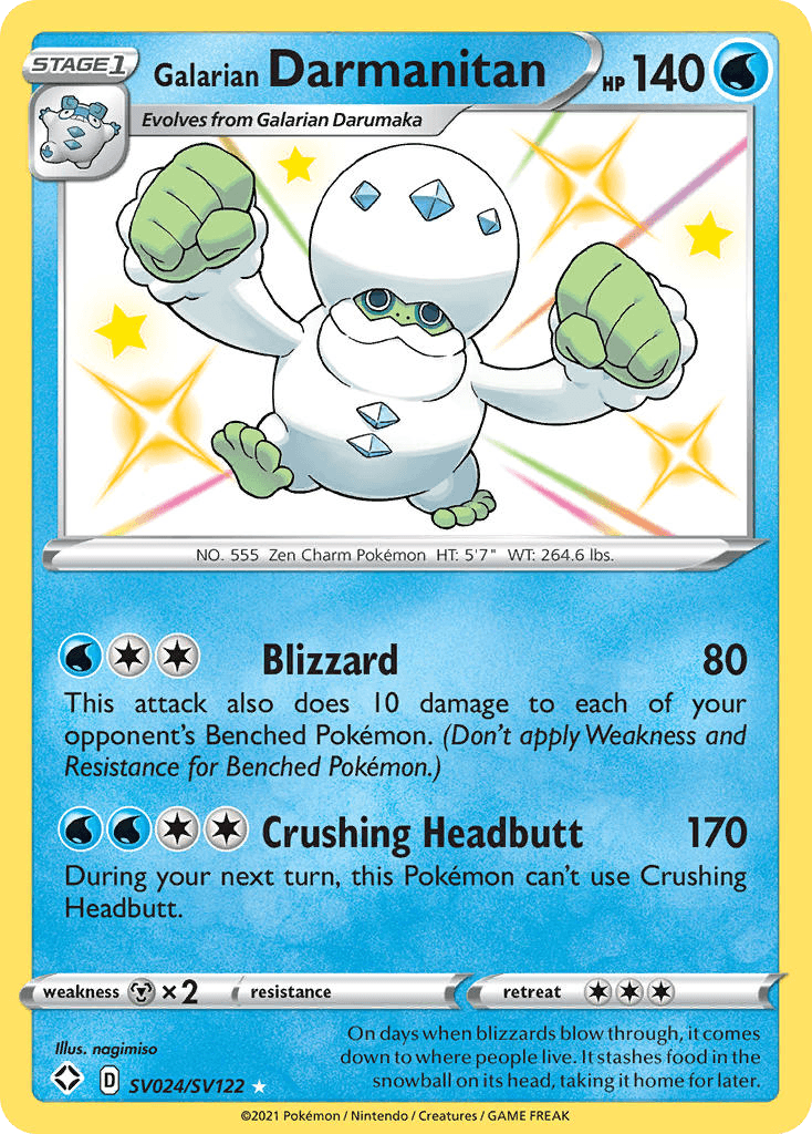 Galarian Darmanitan Pokémon card