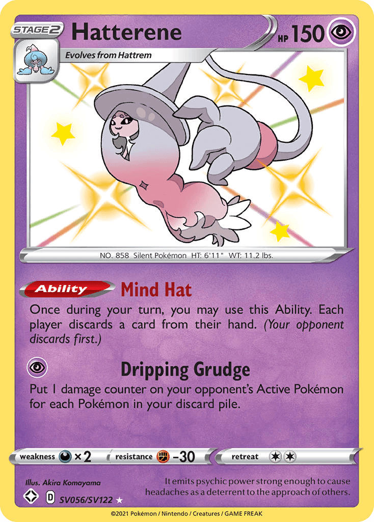 Hatterene Pokémon card