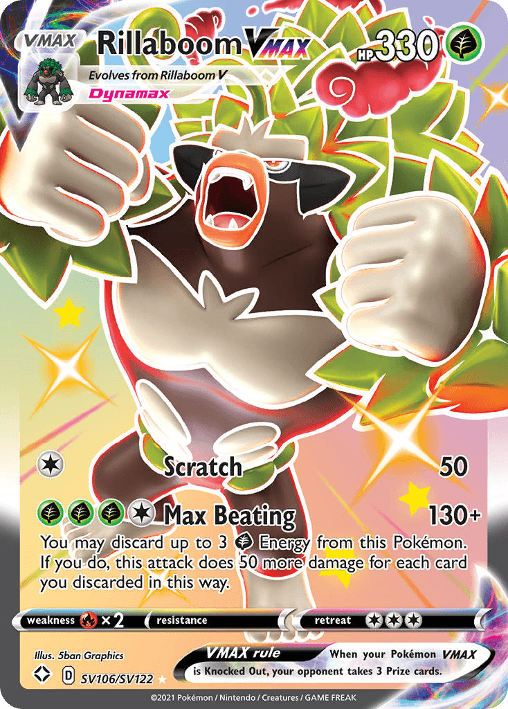 Rillaboom VMAX Pokémon card