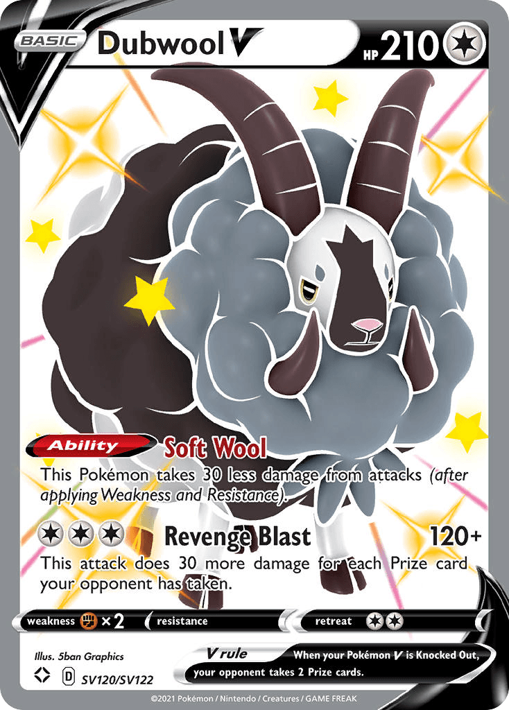 Dubwool V Pokémon card