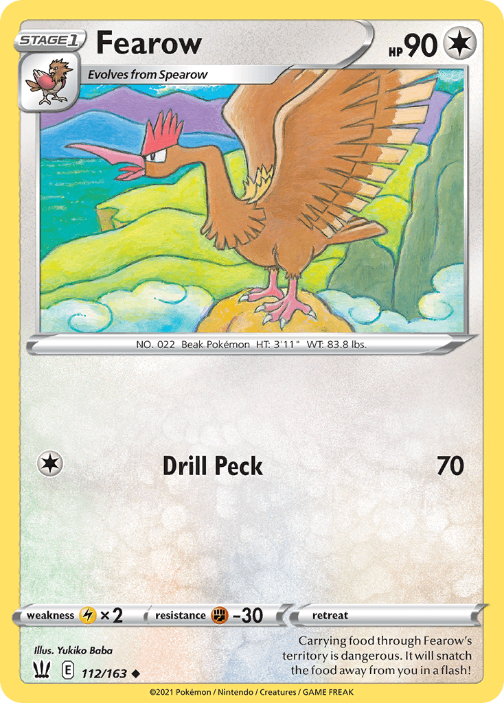 Fearow Pokémon card