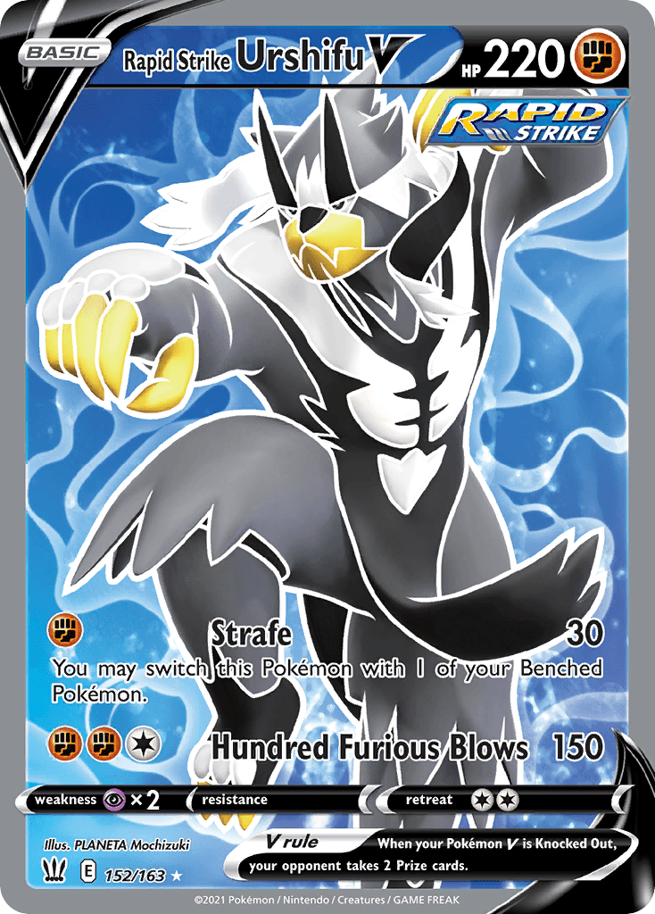 Rapid Strike Urshifu V Pokémon card