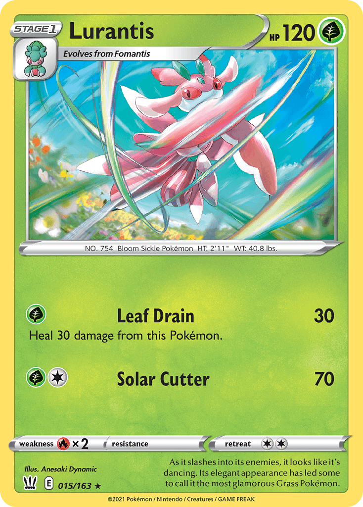 Lurantis Pokémon card