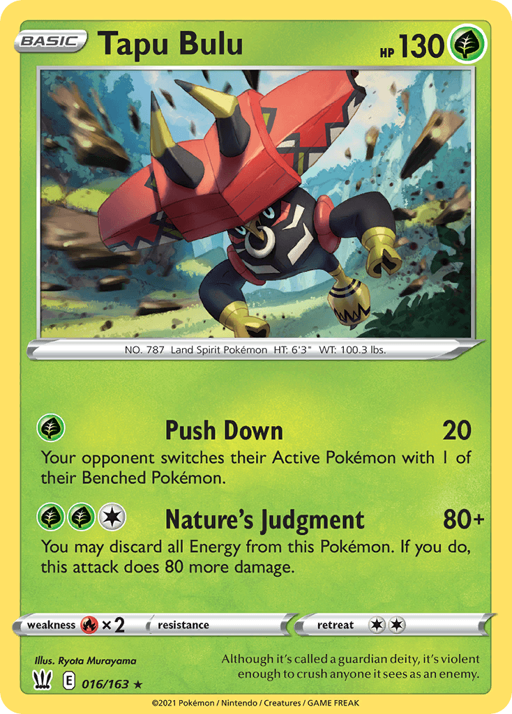 Tapu Bulu Pokémon card