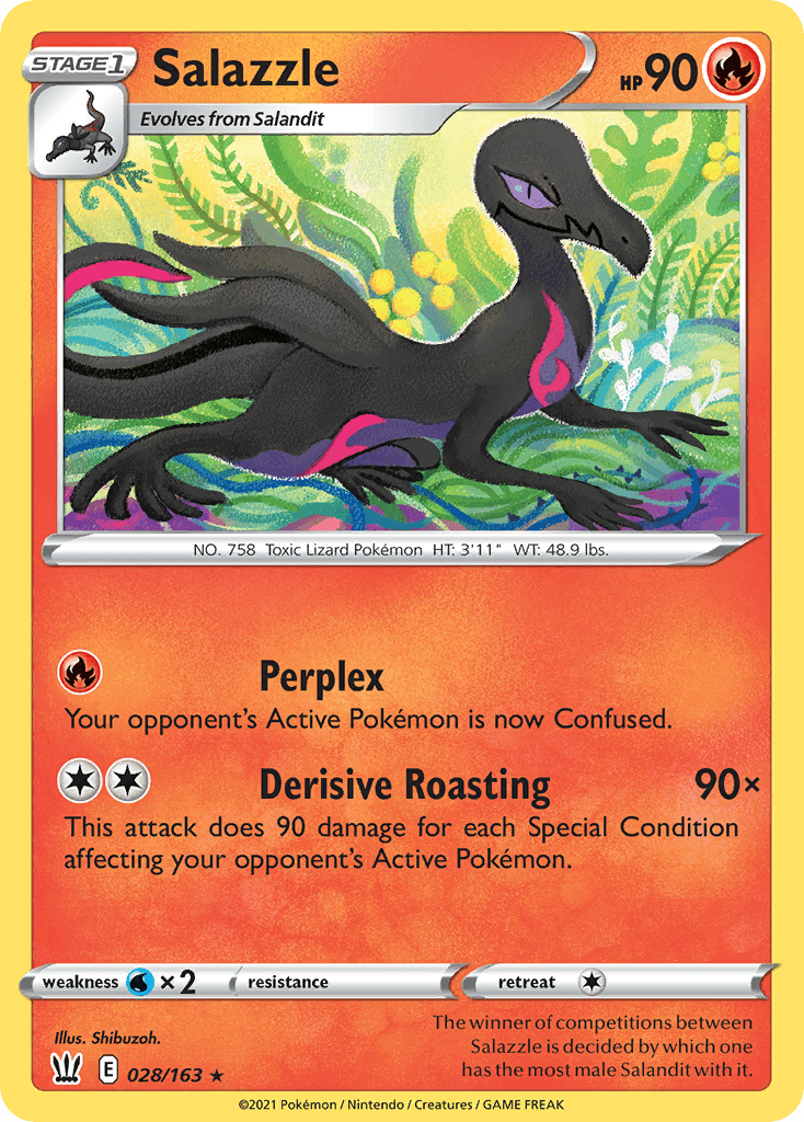 Salazzle Pokémon card