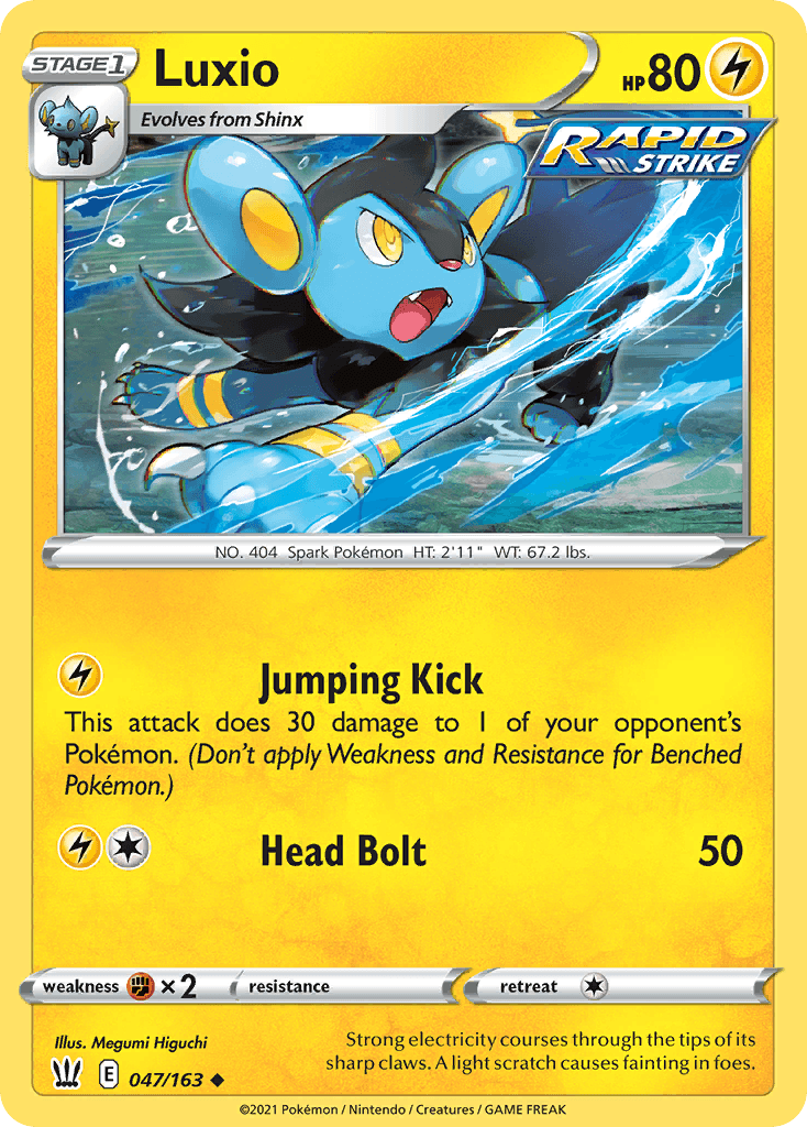 Luxio Pokémon card