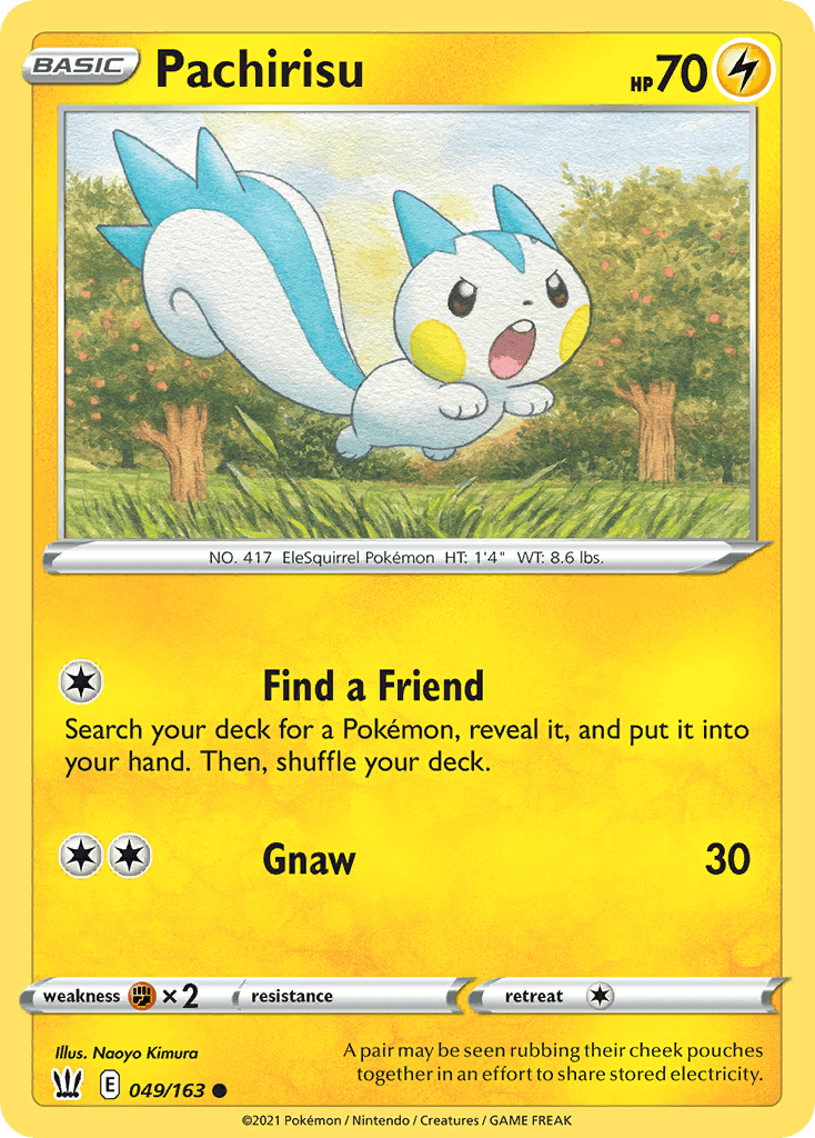 Pachirisu Pokémon card