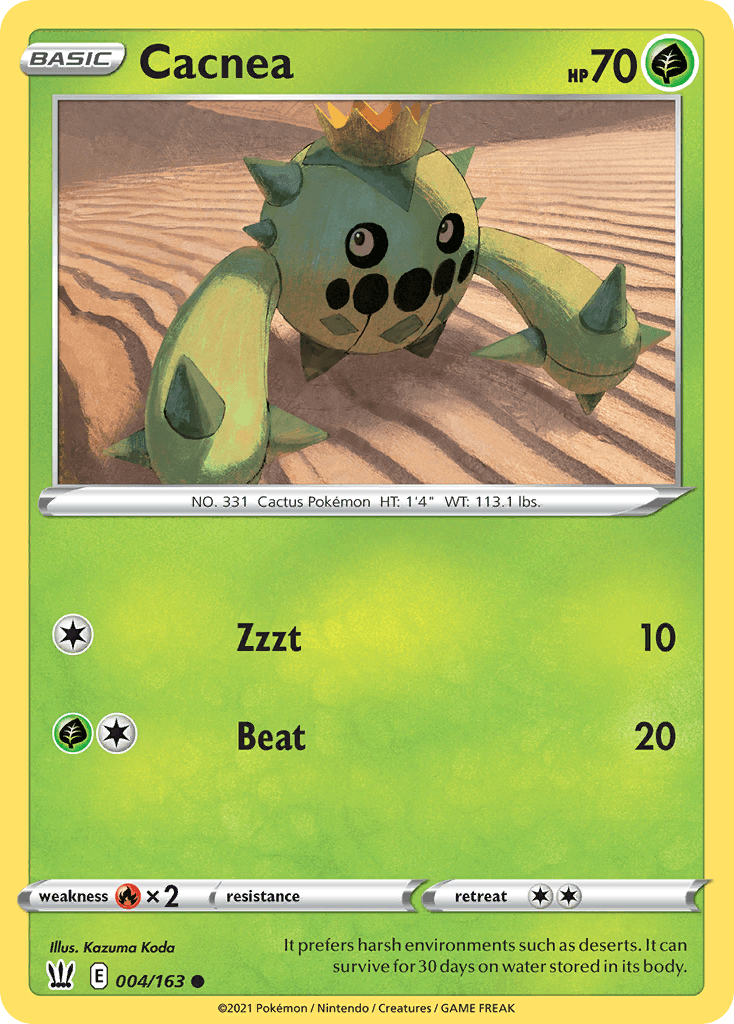 Cacnea Pokémon card