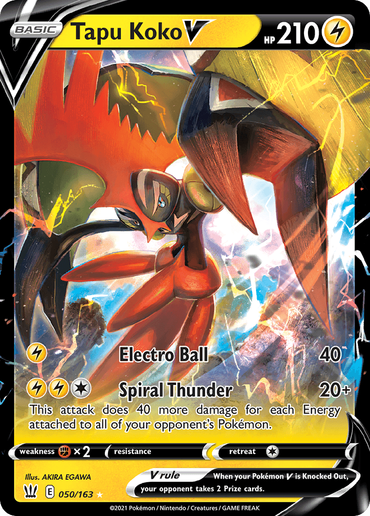 Tapu Koko V Pokémon card