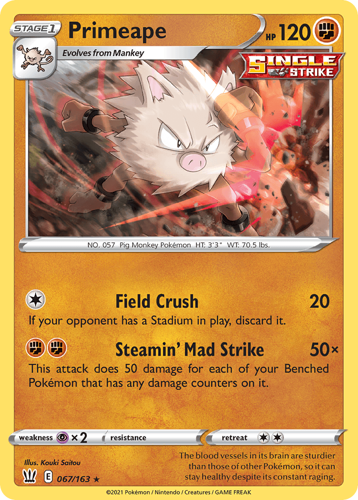 Primeape Pokémon card