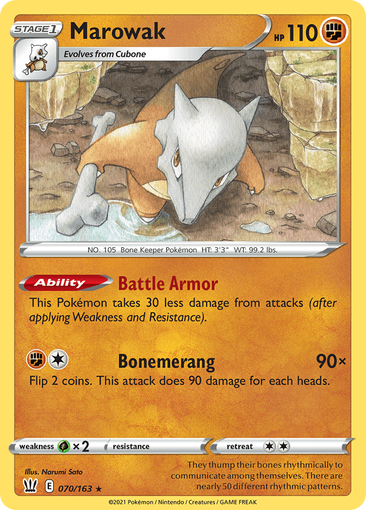 Marowak Pokémon card