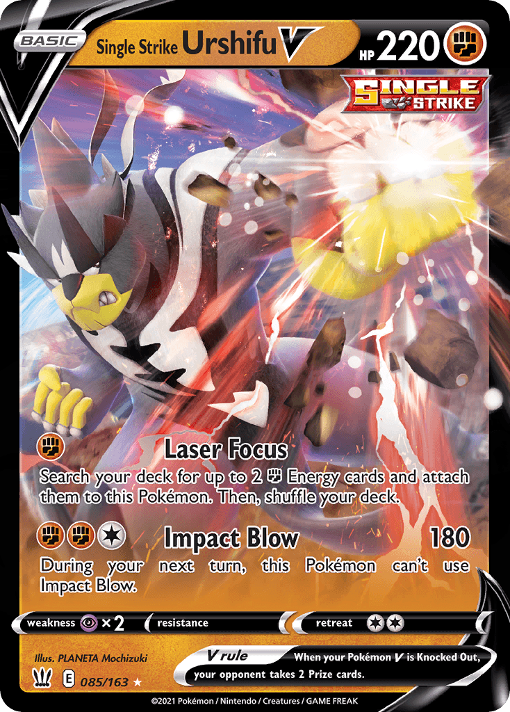 Single Strike Urshifu V Pokémon card