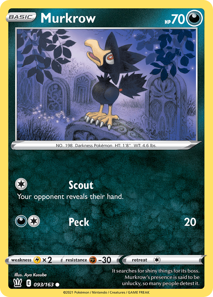 Murkrow Pokémon card