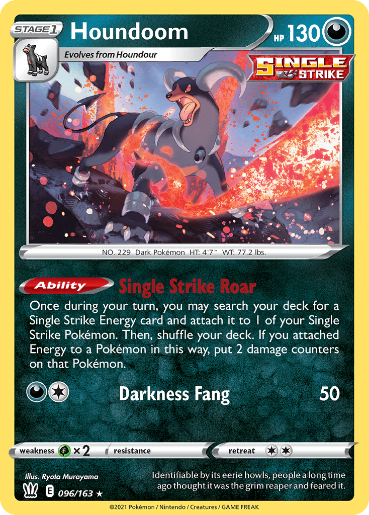 Houndoom Pokémon card