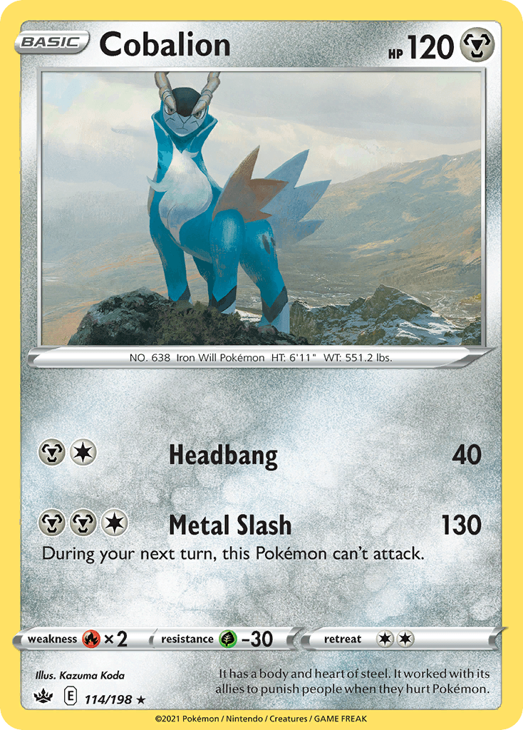 Cobalion Pokémon card