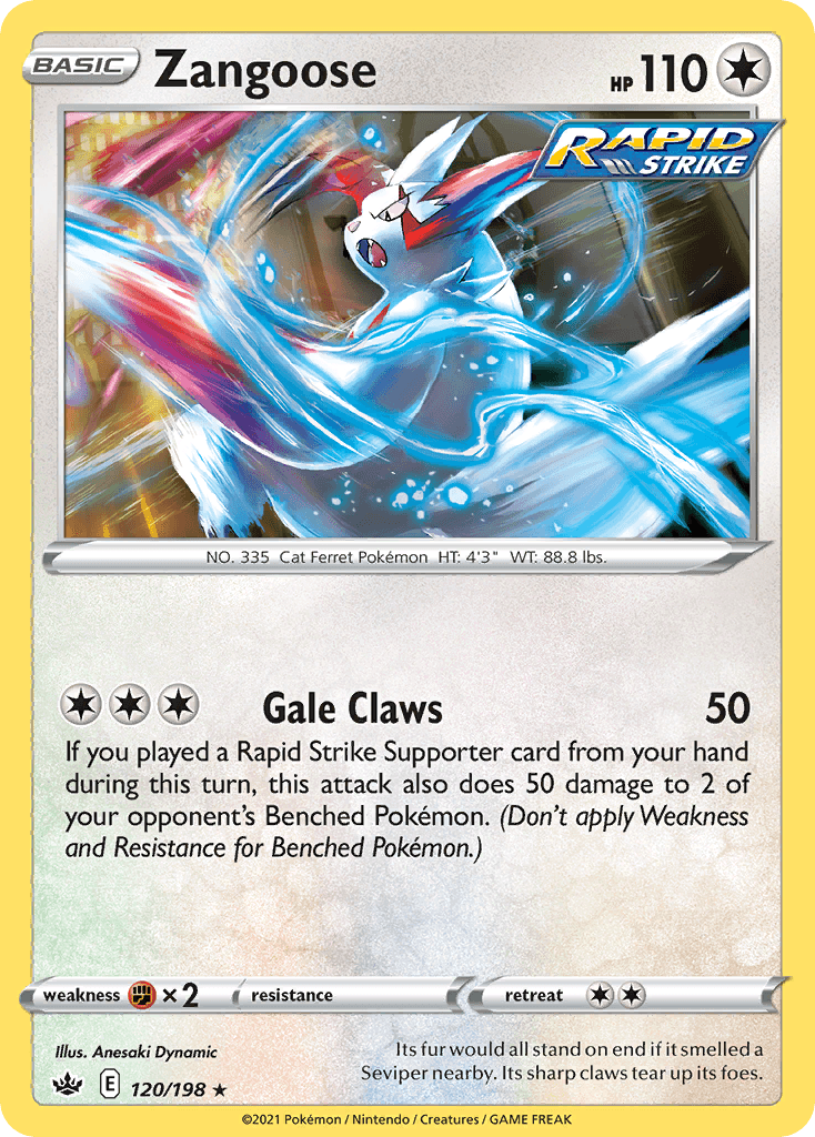 Zangoose Pokémon card
