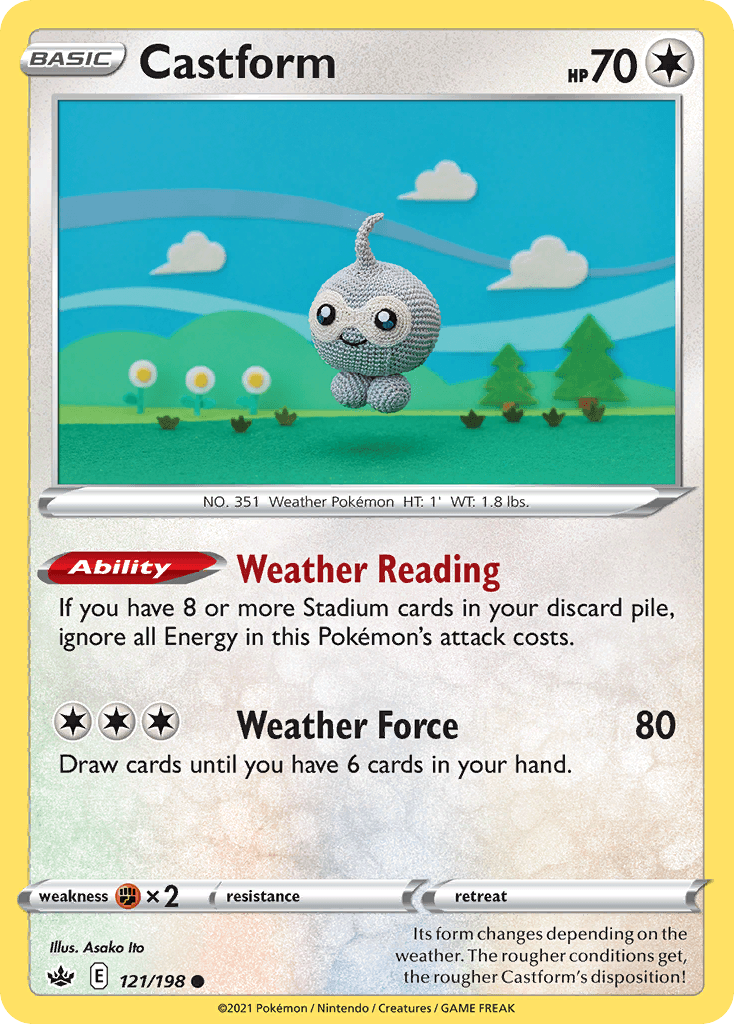 Castform Pokémon card