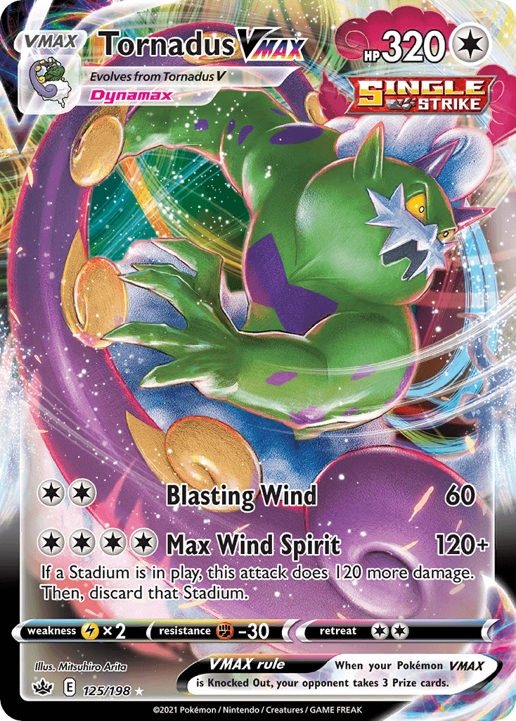 Tornadus VMAX Pokémon card