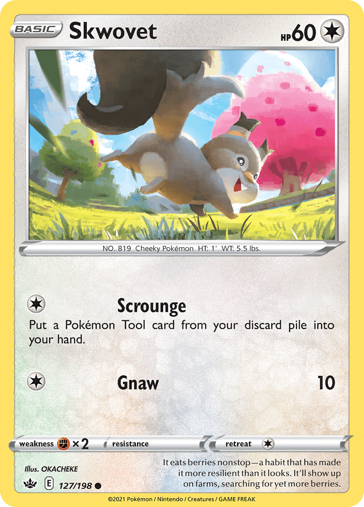 Skwovet Pokémon card