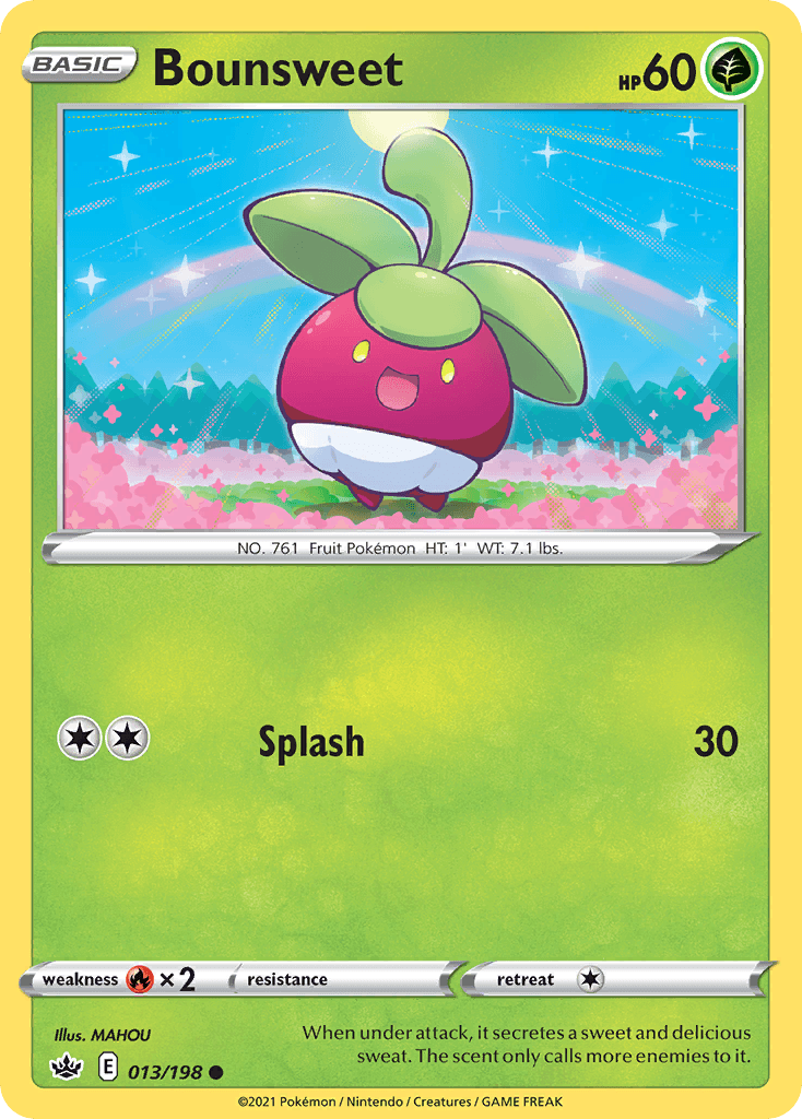 Bounsweet Pokémon card