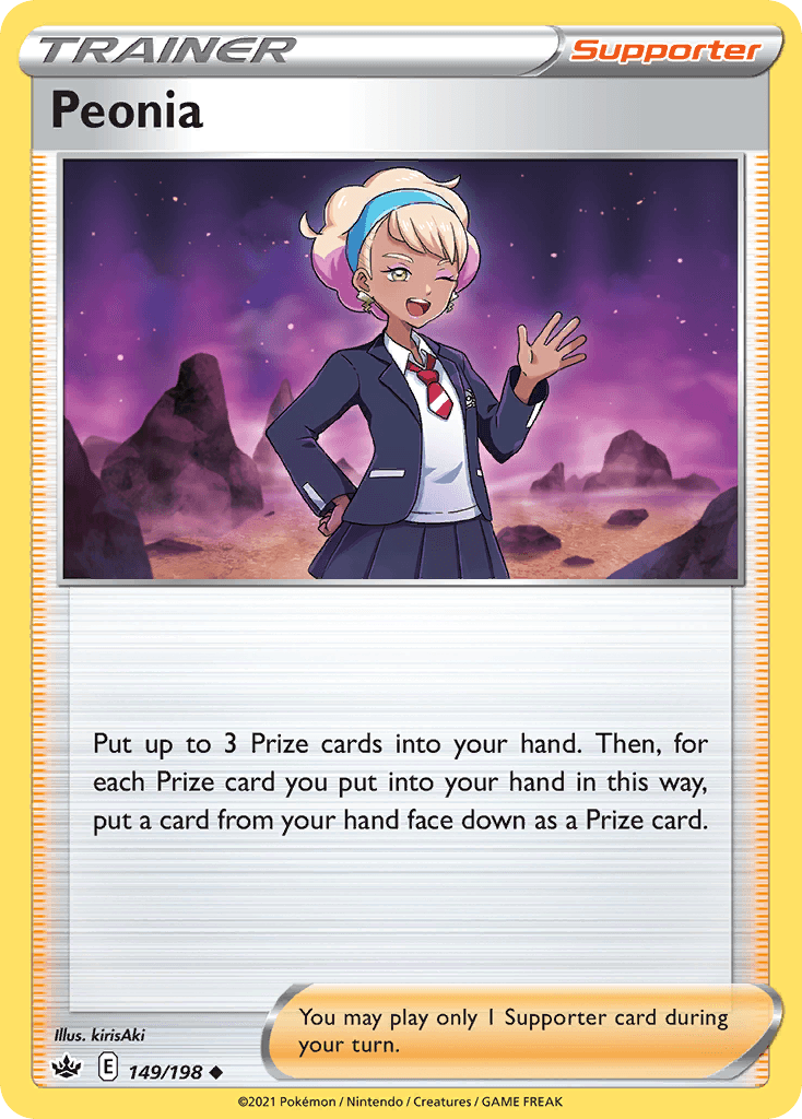 Peonia Pokémon card