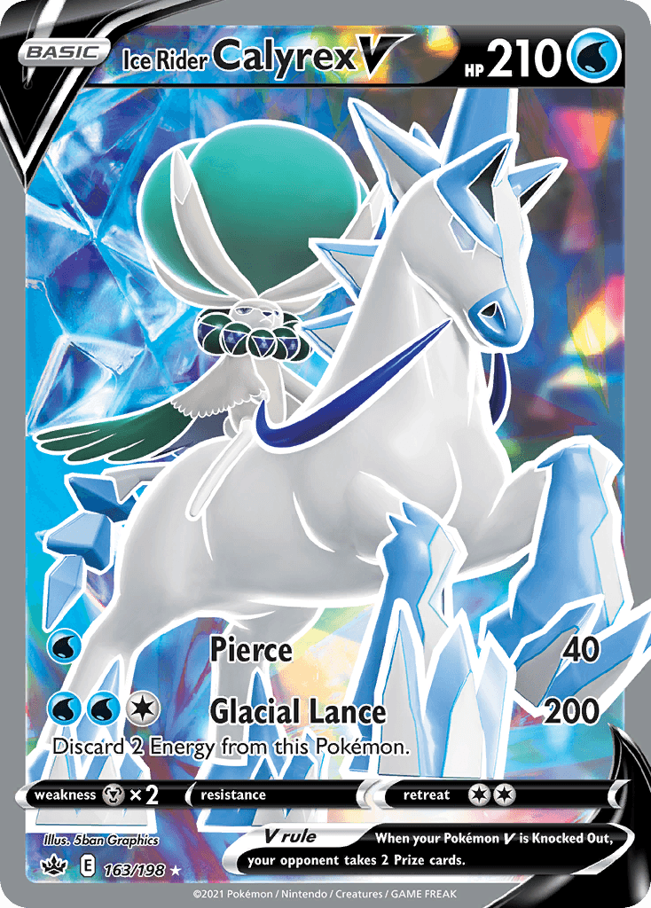Ice Rider Calyrex V Pokémon card
