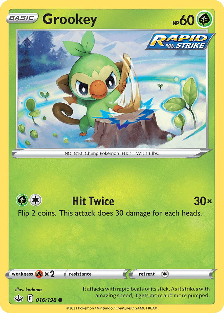 Grookey illustrated by kodama